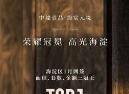 中建壹品杀疯了！海宸元境1月狂揽海淀“三冠王”！